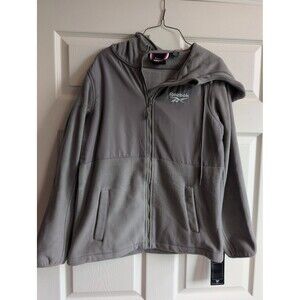 Reebok Men's Size Medium Softshell Jacket Charcoal Medium Grey Full Zip
